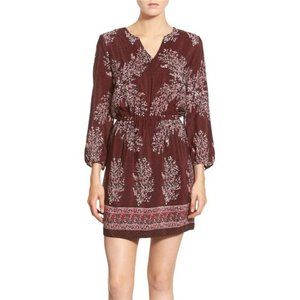 Madewell Lassi Flower Silk Dress